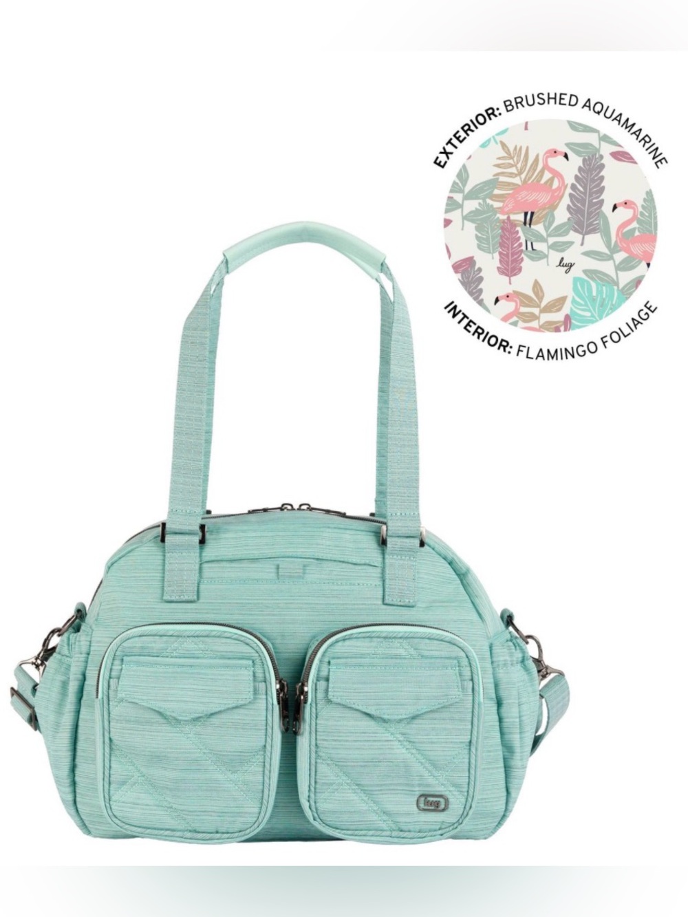 Lug Jumper 3 Carry All Tote NWT Brushed Aquamarine Crossbody Shoulder Bag